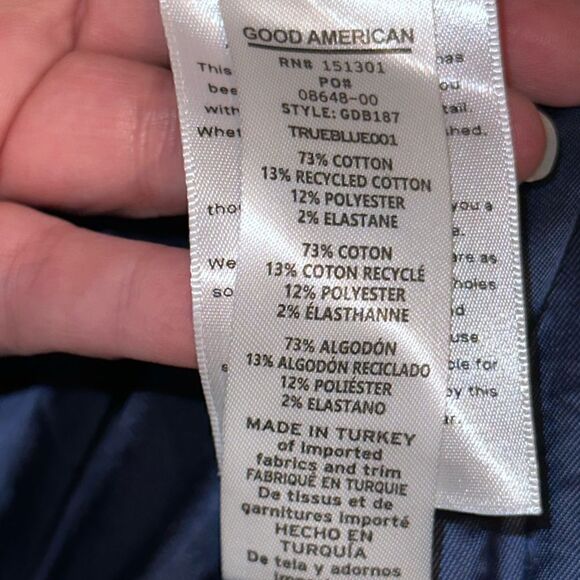 NWTs Good American Denim Blazer Size 6 = 3X - Picture 7 of 9